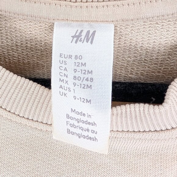 💚 2 for 20 💚 H&M Dinosaur Pocket Long Sleeve Sweater | 100% Cotton - Picture 3 of 3